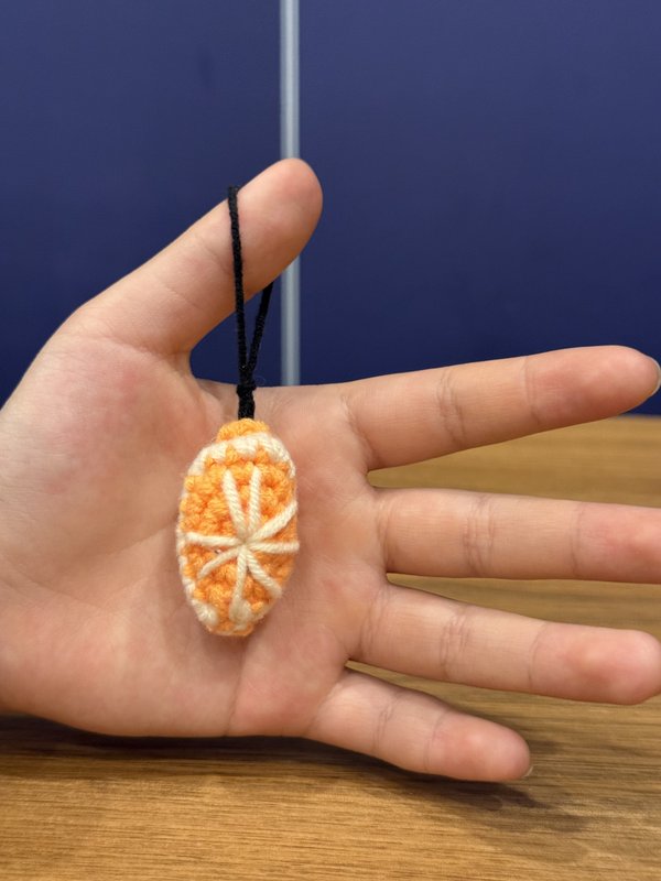 Orange slice charm